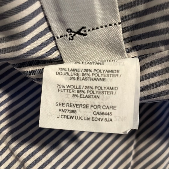 J. Crew double cloth double breasted navy peacoat - Picture 6 of 8